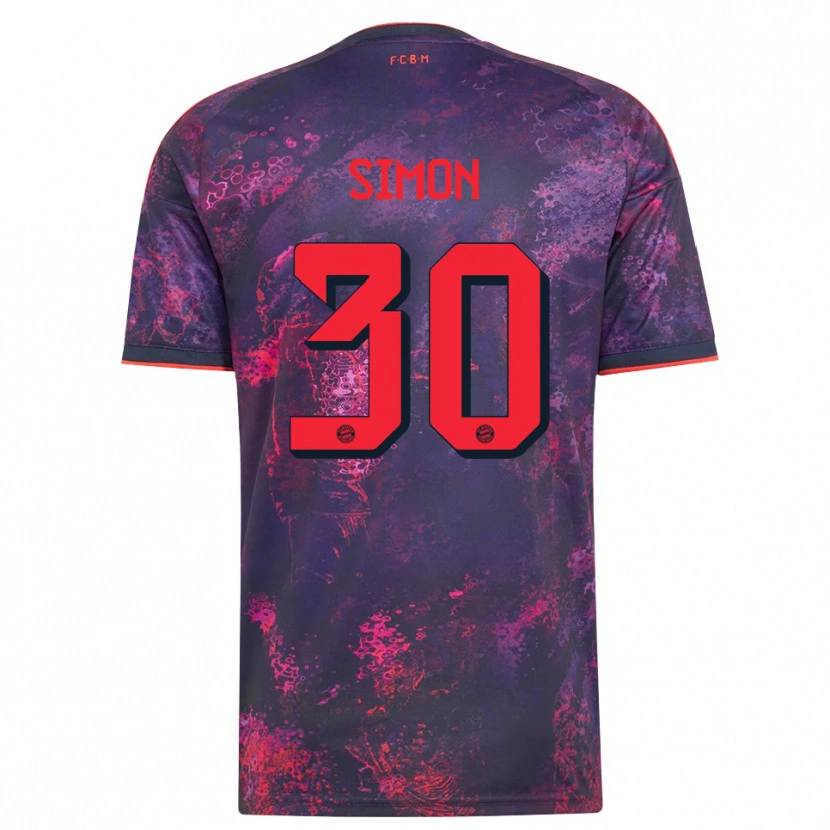 Danxen Heren Carolin Simon #30 Paars Rood Thuisshirt Derde Tenue 2026/27 T-Shirt