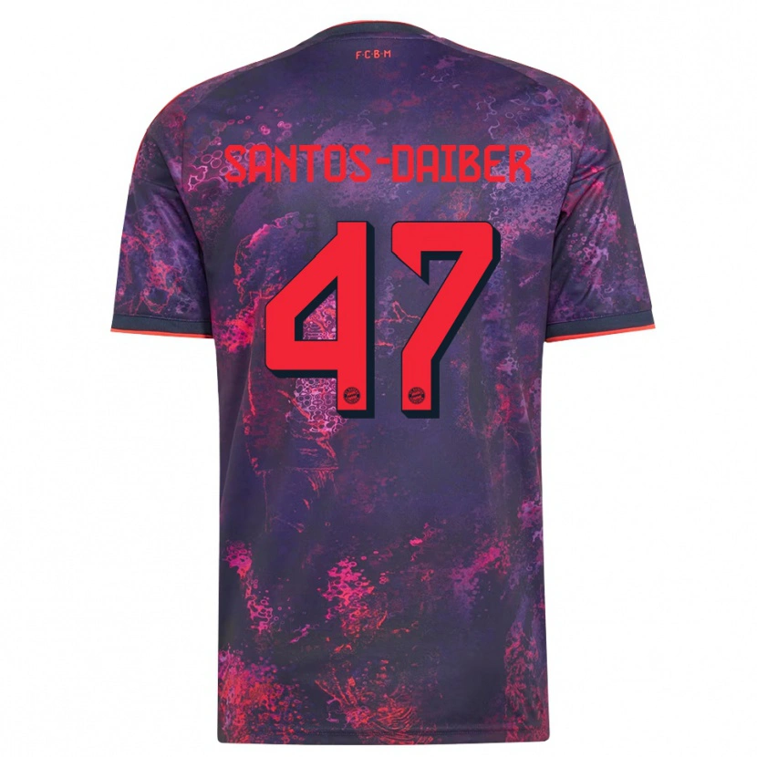 Danxen Heren David Santos Daiber #47 Paars Rood Thuisshirt Derde Tenue 2026/27 T-Shirt