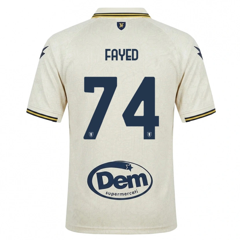 Danxen Heren Omar Fayed #74 Oldlace Geel Zwart Uitshirt Uittenue 2026/27 T-Shirt