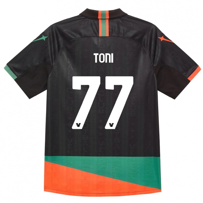Danxen Dames Toni Fernández #77 Zwart Oranje Groen Thuisshirt Thuistenue 2026/27 T-Shirt