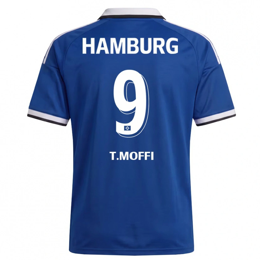 Danxen Dames Terem Moffi #9 Wit Blauw Uitshirt Uittenue 2026/27 T-Shirt