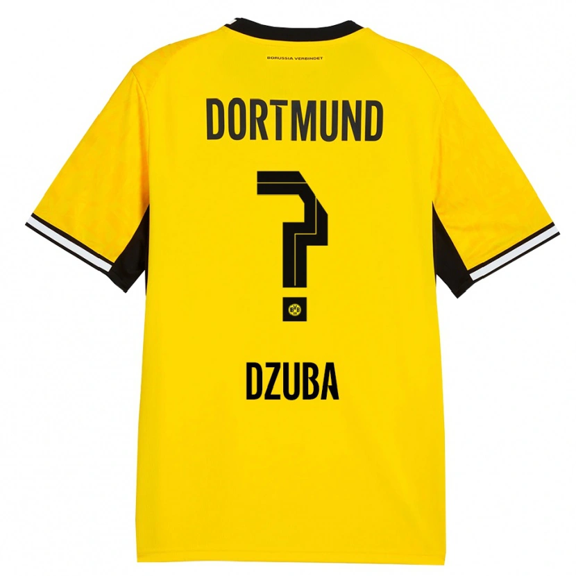 Danxen Dames Fabian Dzuba #0 Geel Zwart Wit Thuisshirt Thuistenue 2026/27 T-Shirt