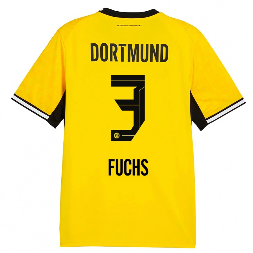 Danxen Dames Finn Fuchs #3 Geel Zwart Wit Thuisshirt Thuistenue 2026/27 T-Shirt