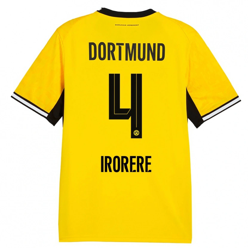 Danxen Dames Felix Irorere #4 Geel Zwart Wit Thuisshirt Thuistenue 2026/27 T-Shirt