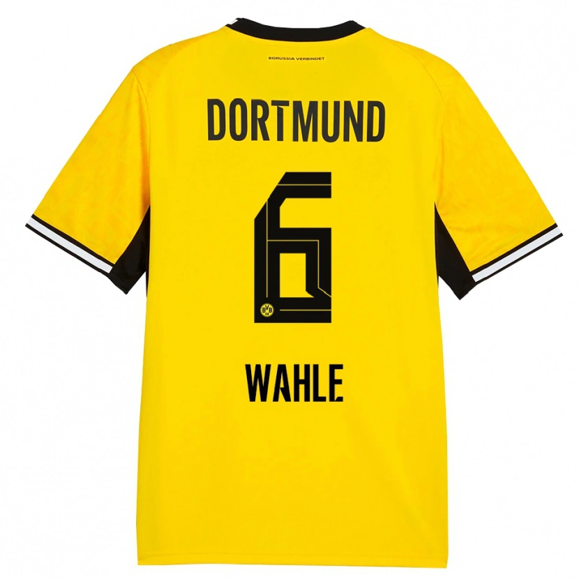 Danxen Dames Hedda Wahle #6 Geel Zwart Wit Thuisshirt Thuistenue 2026/27 T-Shirt