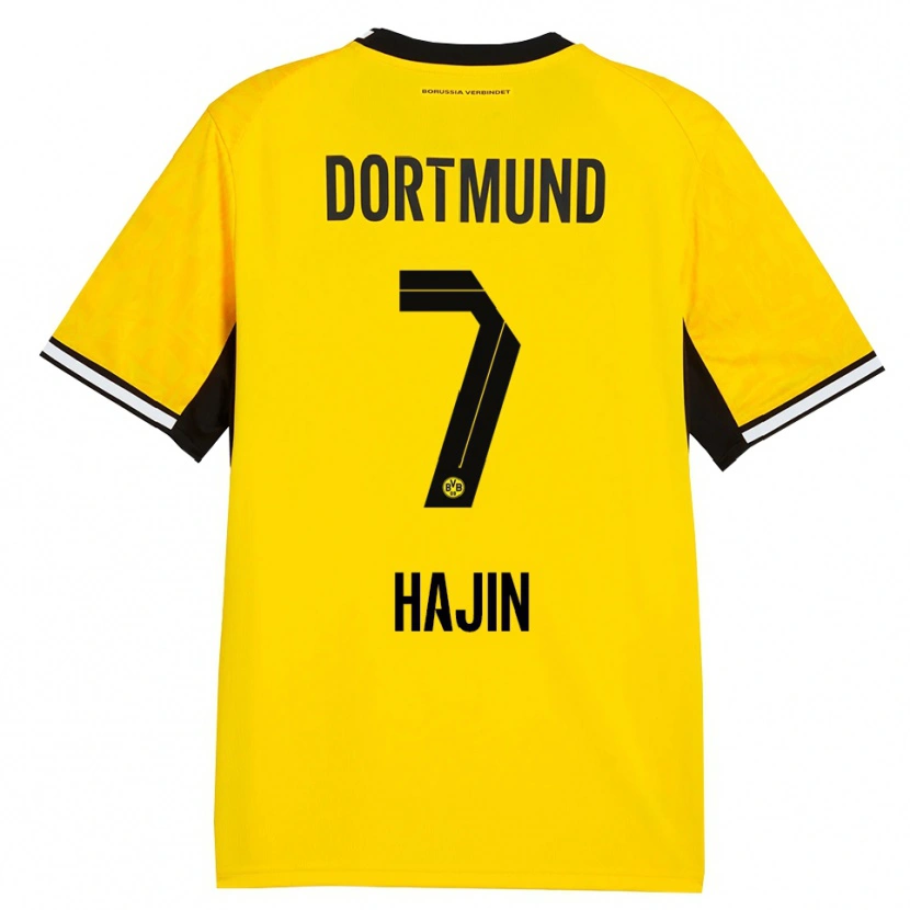 Danxen Dames So Hajin #7 Geel Zwart Wit Thuisshirt Thuistenue 2026/27 T-Shirt