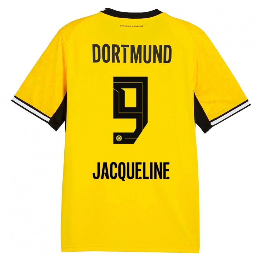Danxen Dames Moreno Jacqueline #9 Geel Zwart Wit Thuisshirt Thuistenue 2026/27 T-Shirt