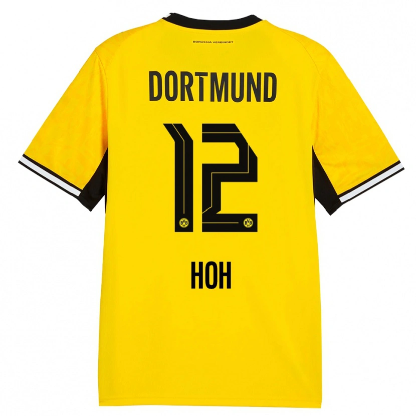 Danxen Dames Hendrik Hoh #12 Geel Zwart Wit Thuisshirt Thuistenue 2026/27 T-Shirt
