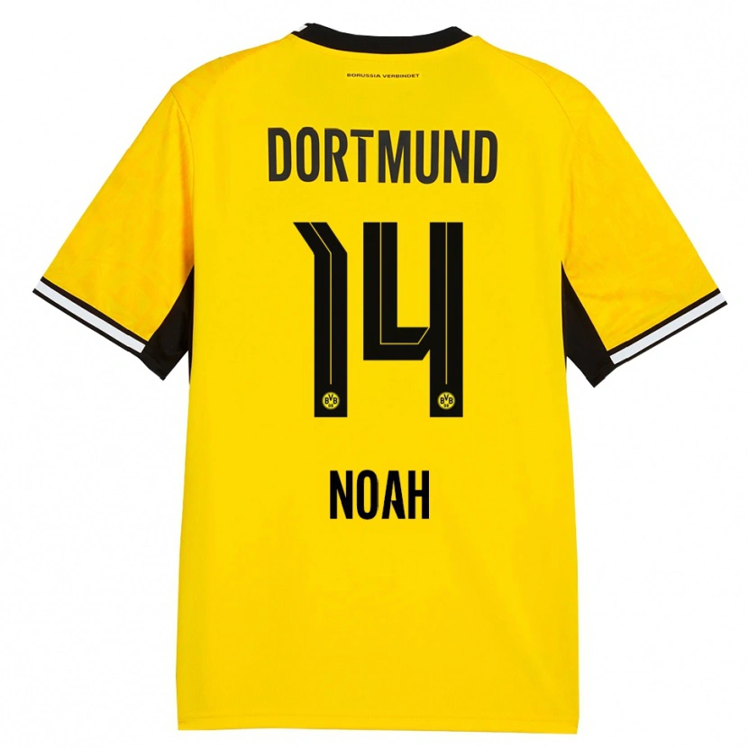 Danxen Dames Colin Noah Kleine-Bekel #14 Geel Zwart Wit Thuisshirt Thuistenue 2026/27 T-Shirt