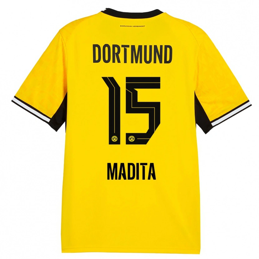 Danxen Dames Kohorst Madita #15 Geel Zwart Wit Thuisshirt Thuistenue 2026/27 T-Shirt