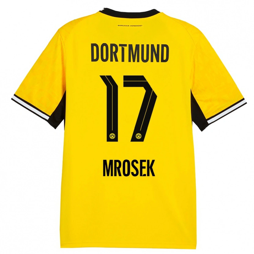 Danxen Dames Noah Mrosek #17 Geel Zwart Wit Thuisshirt Thuistenue 2026/27 T-Shirt