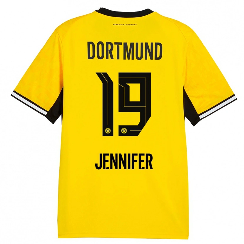 Danxen Dames Gutierrez Bermejo Jennifer #19 Geel Zwart Wit Thuisshirt Thuistenue 2026/27 T-Shirt