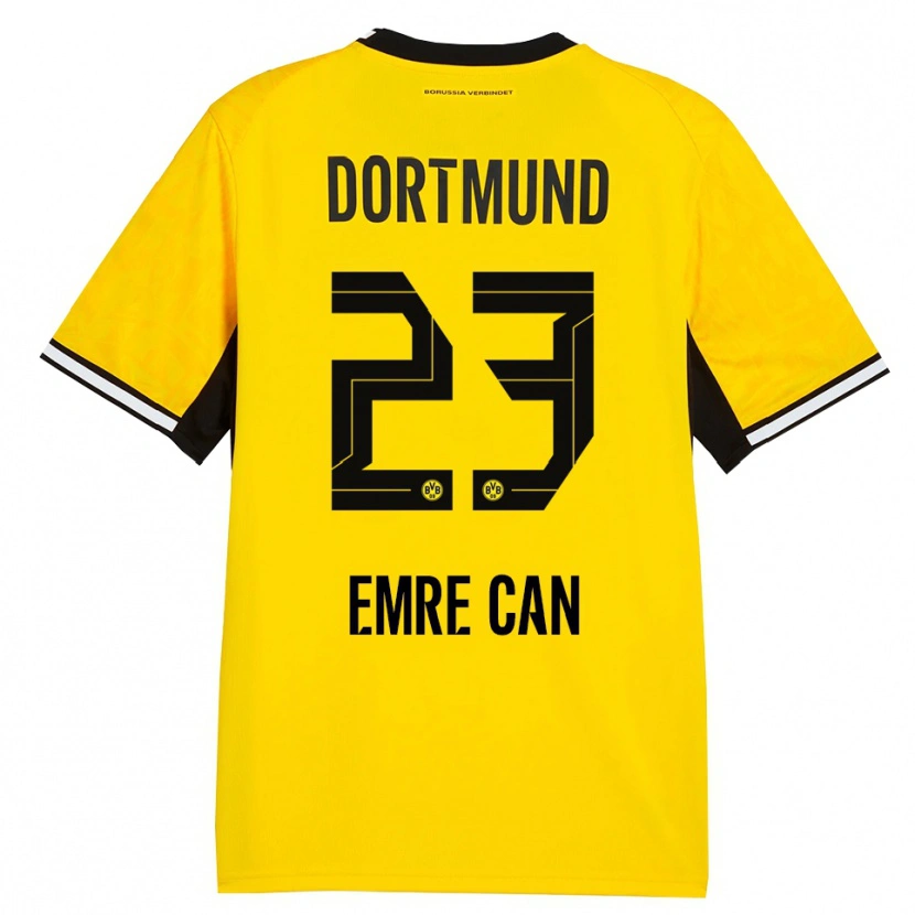 Danxen Dames Emre Can #23 Geel Zwart Wit Thuisshirt Thuistenue 2026/27 T-Shirt