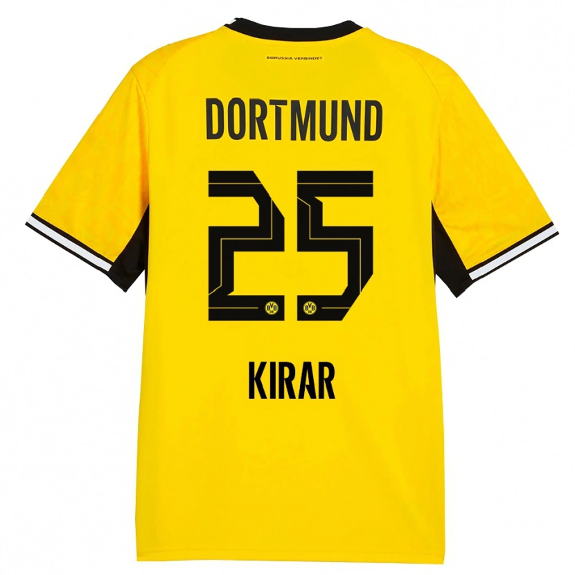 Danxen Dames Emre Kirar #25 Geel Zwart Wit Thuisshirt Thuistenue 2026/27 T-Shirt