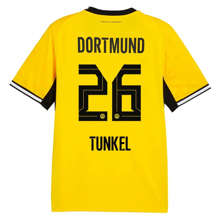 Danxen Dames Janis Tunkel #26 Geel Zwart Wit Thuisshirt Thuistenue 2026/27 T-Shirt