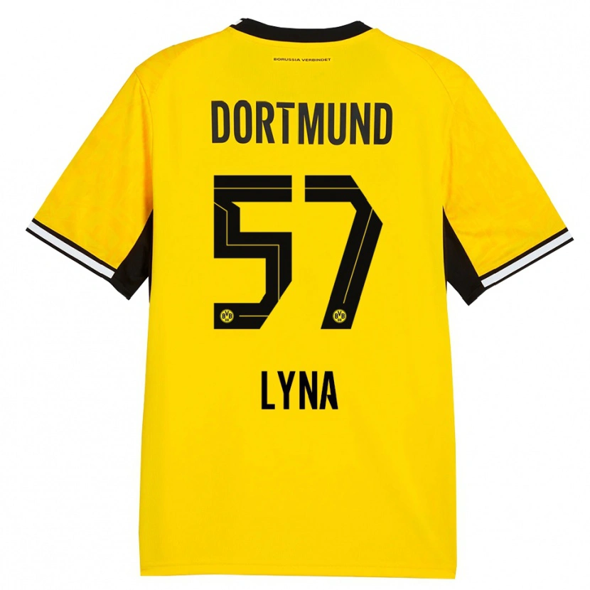 Danxen Dames Schwarz Lyna #57 Geel Zwart Wit Thuisshirt Thuistenue 2026/27 T-Shirt