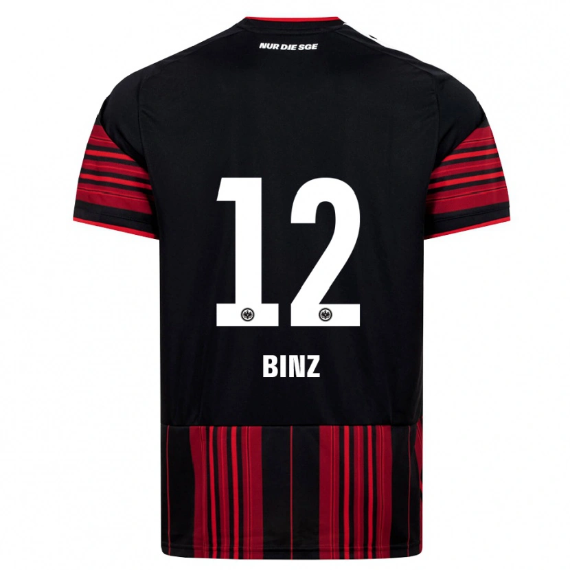 Danxen Dames Sam Binz #12 Zwart Rood Wit Thuisshirt Thuistenue 2026/27 T-Shirt