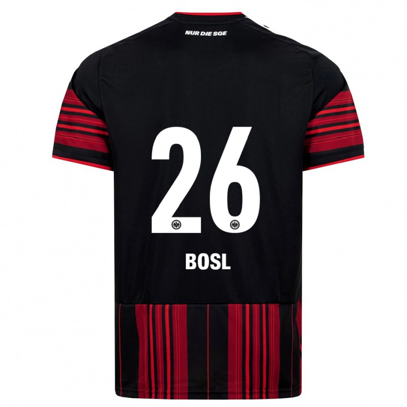 Danxen Dames Cara Bosl #26 Zwart Rood Wit Thuisshirt Thuistenue 2026/27 T-Shirt