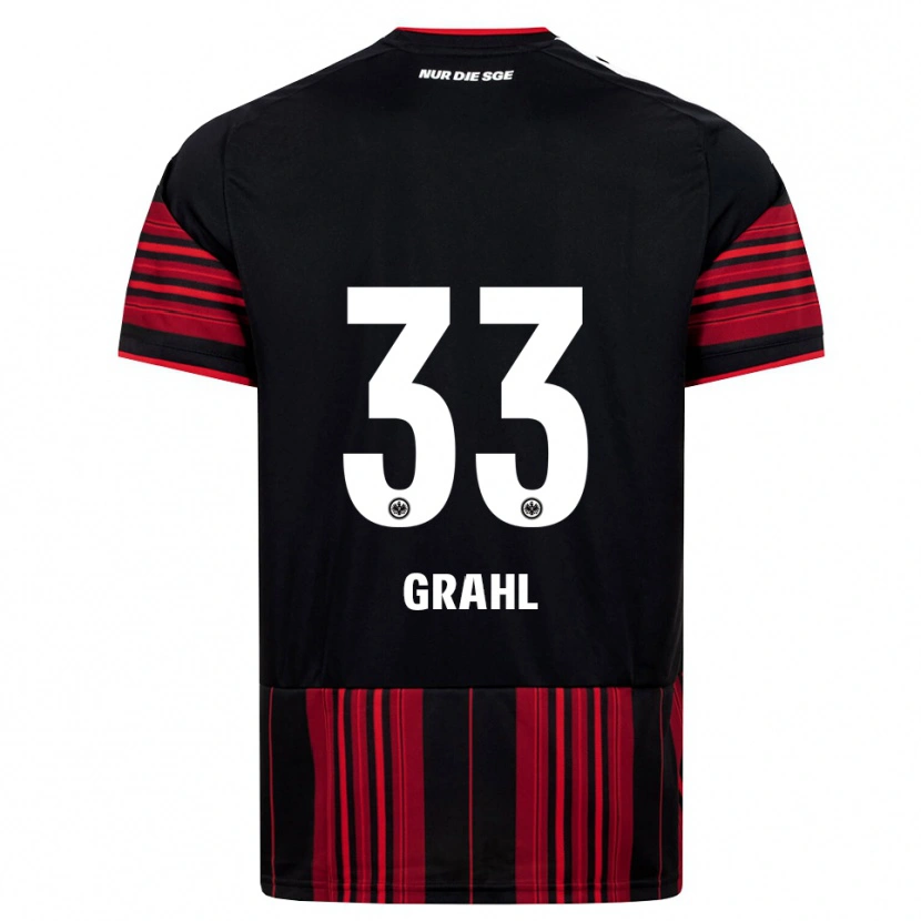 Danxen Dames Jens Grahl #33 Zwart Rood Wit Thuisshirt Thuistenue 2026/27 T-Shirt