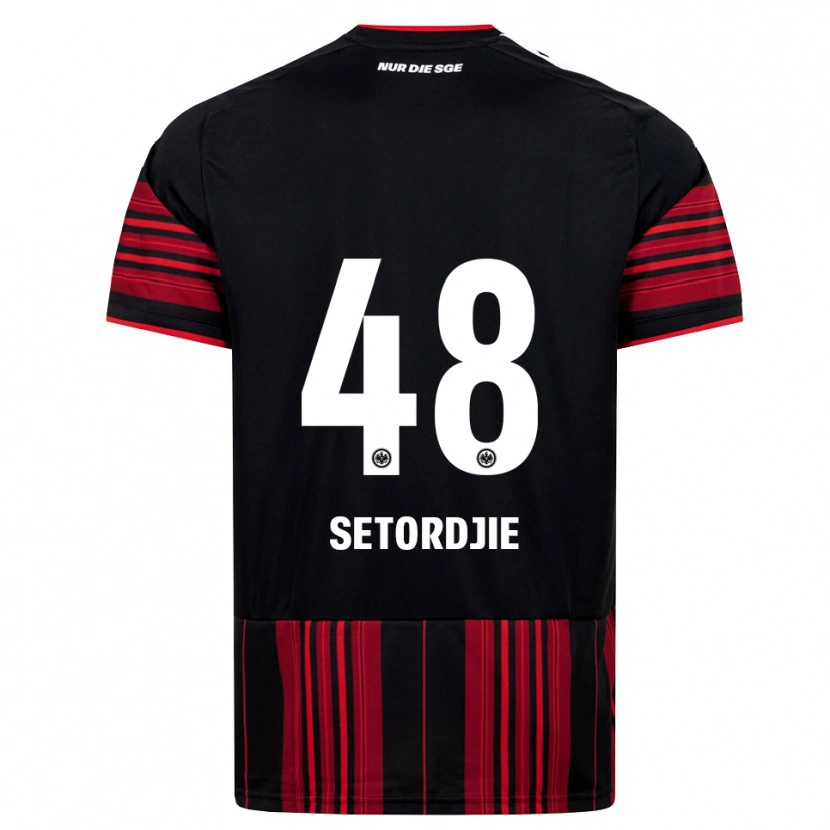 Danxen Dames Lawrence Setordjie #48 Zwart Rood Wit Thuisshirt Thuistenue 2026/27 T-Shirt