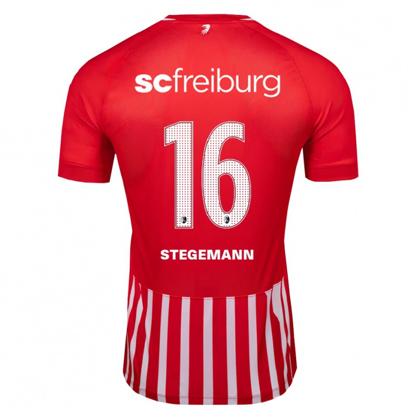 Danxen Dames Greta Stegemann #16 Rood Wit Zwart Thuisshirt Thuistenue 2026/27 T-Shirt
