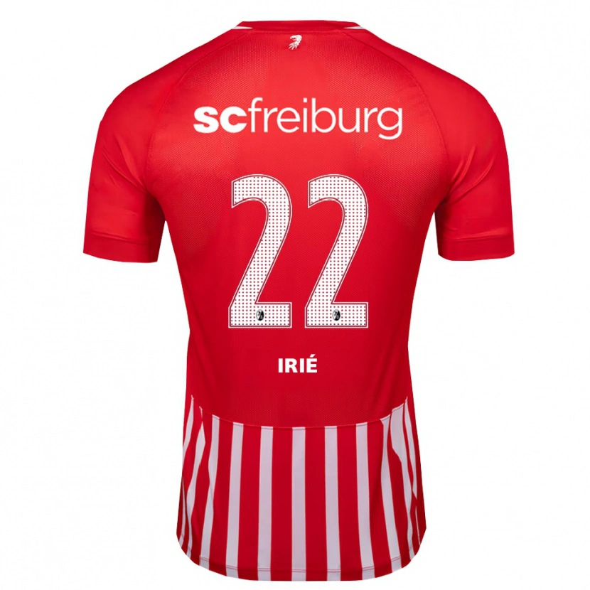 Danxen Dames Cyriaque Irié #22 Rood Wit Zwart Thuisshirt Thuistenue 2026/27 T-Shirt
