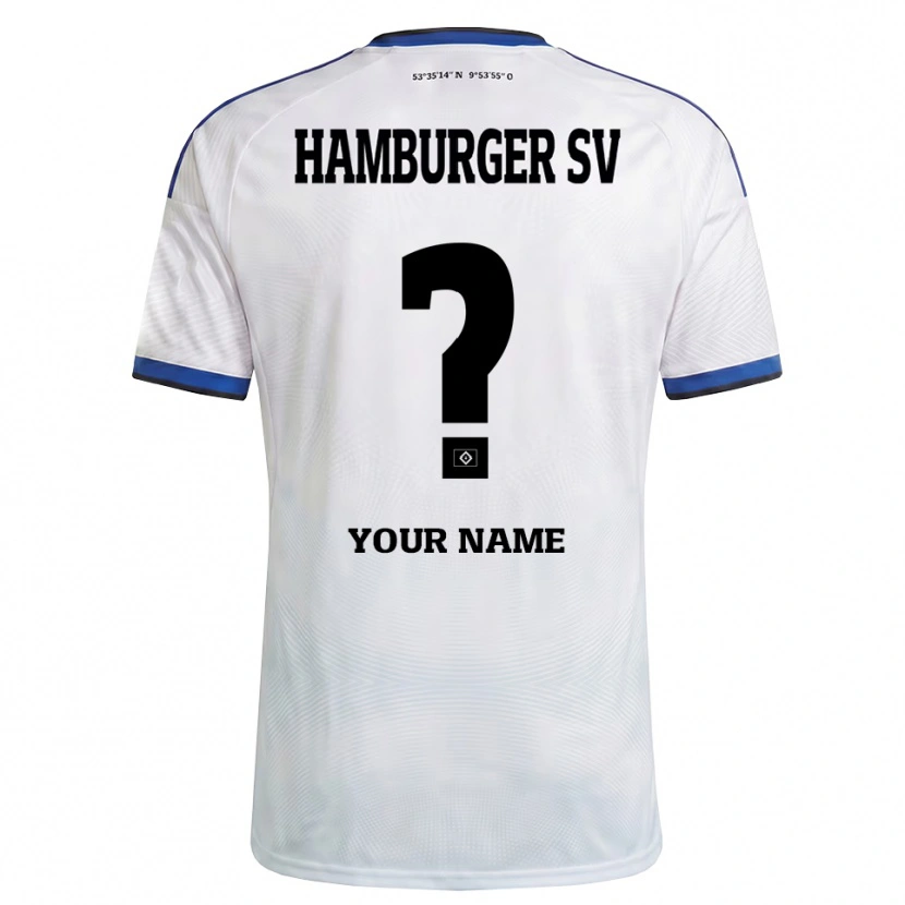 Danxen Dames Uw Naam #0 Wit Zwart Blauw Thuisshirt Thuistenue 2026/27 T-Shirt