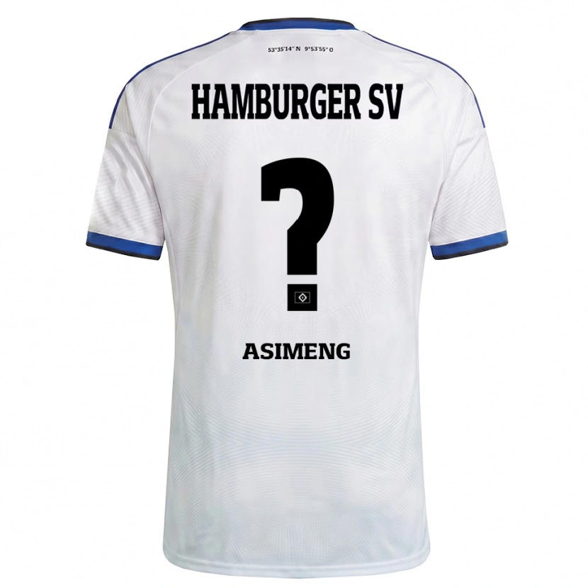 Danxen Dames Christopher Asimeng #0 Wit Zwart Blauw Thuisshirt Thuistenue 2026/27 T-Shirt