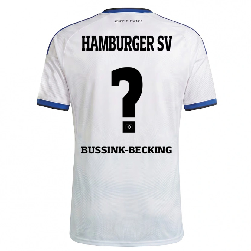 Danxen Dames Piet-Luis Bussink-Becking #0 Wit Zwart Blauw Thuisshirt Thuistenue 2026/27 T-Shirt