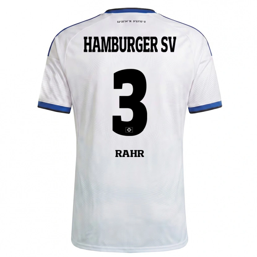 Danxen Dames Calvin Rahr #3 Wit Zwart Blauw Thuisshirt Thuistenue 2026/27 T-Shirt