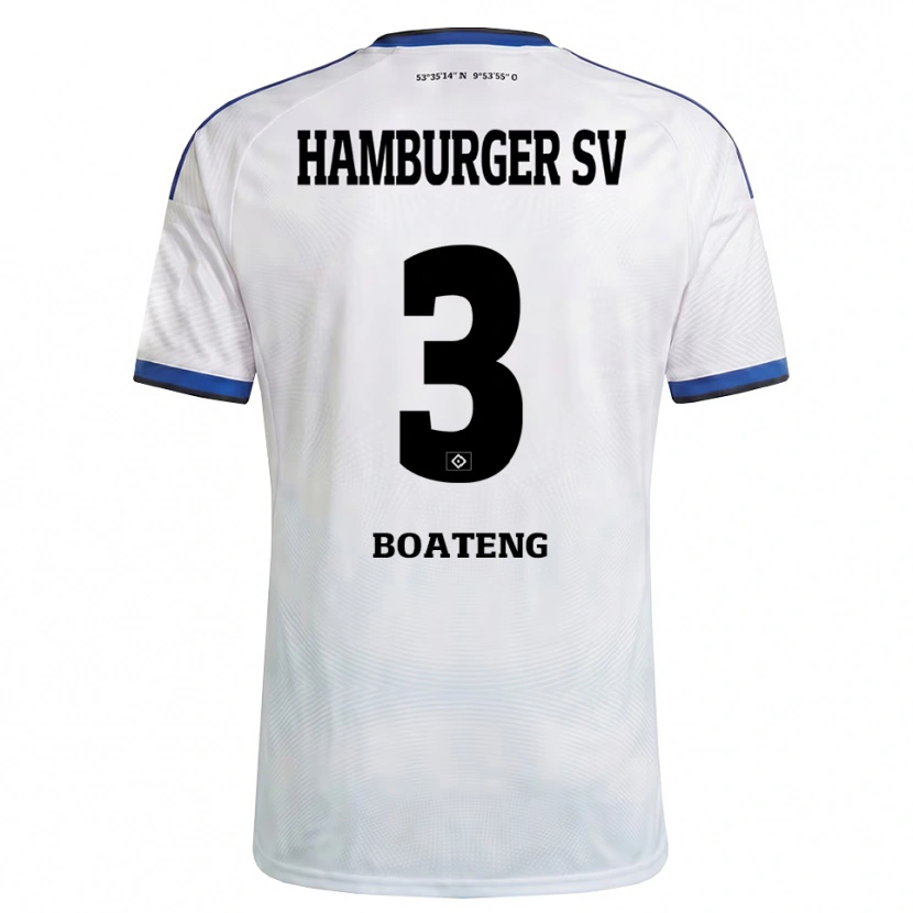 Danxen Dames Enock Boateng #3 Wit Zwart Blauw Thuisshirt Thuistenue 2026/27 T-Shirt