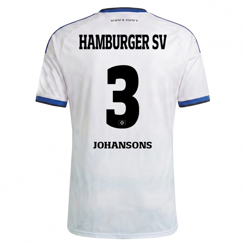 Danxen Dames Paul Johansons #3 Wit Zwart Blauw Thuisshirt Thuistenue 2026/27 T-Shirt