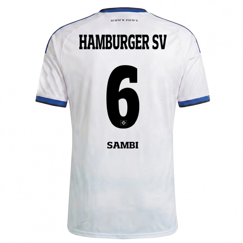 Danxen Dames Albert Sambi Lokonga #6 Wit Zwart Blauw Thuisshirt Thuistenue 2026/27 T-Shirt