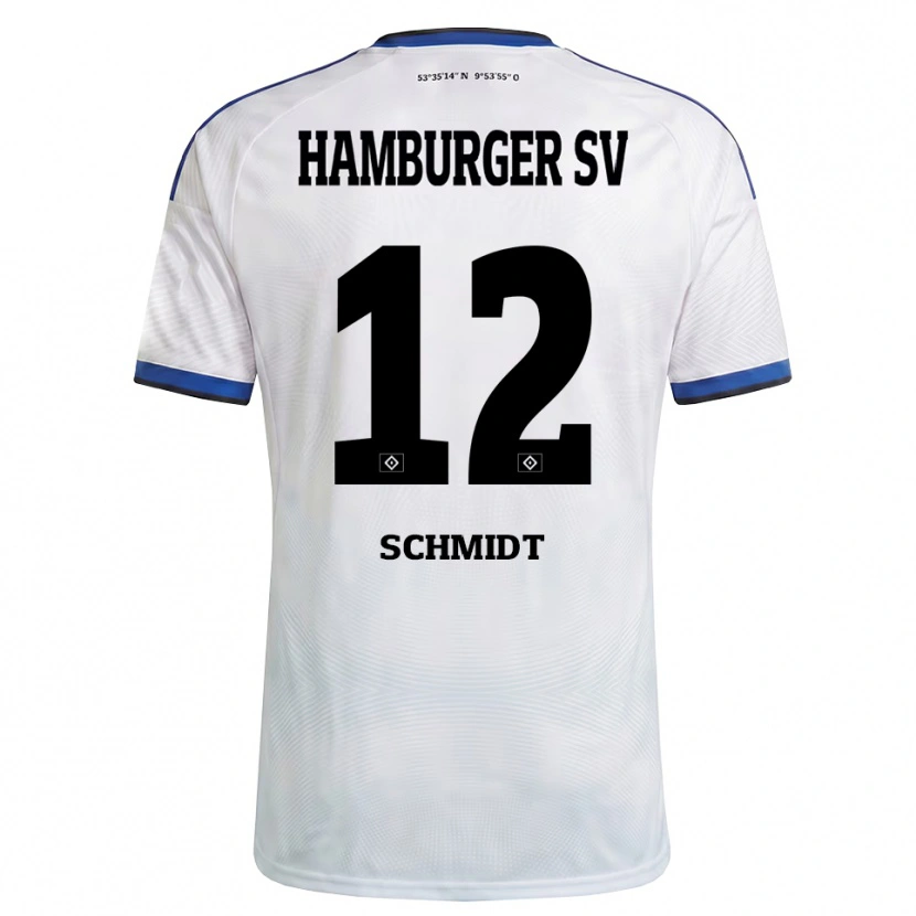 Danxen Dames Bennet Schmidt #12 Wit Zwart Blauw Thuisshirt Thuistenue 2026/27 T-Shirt