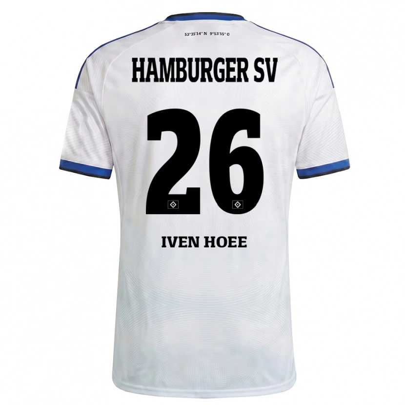 Danxen Dames Lennart Iven Hoee #26 Wit Zwart Blauw Thuisshirt Thuistenue 2026/27 T-Shirt