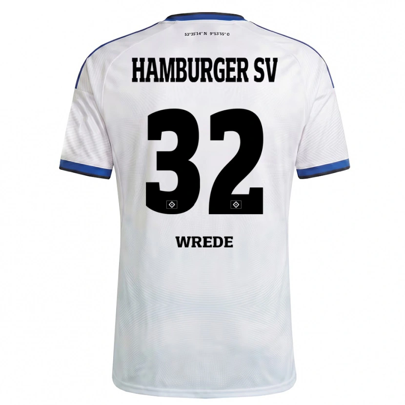Danxen Dames Lotta Wrede #32 Wit Zwart Blauw Thuisshirt Thuistenue 2026/27 T-Shirt