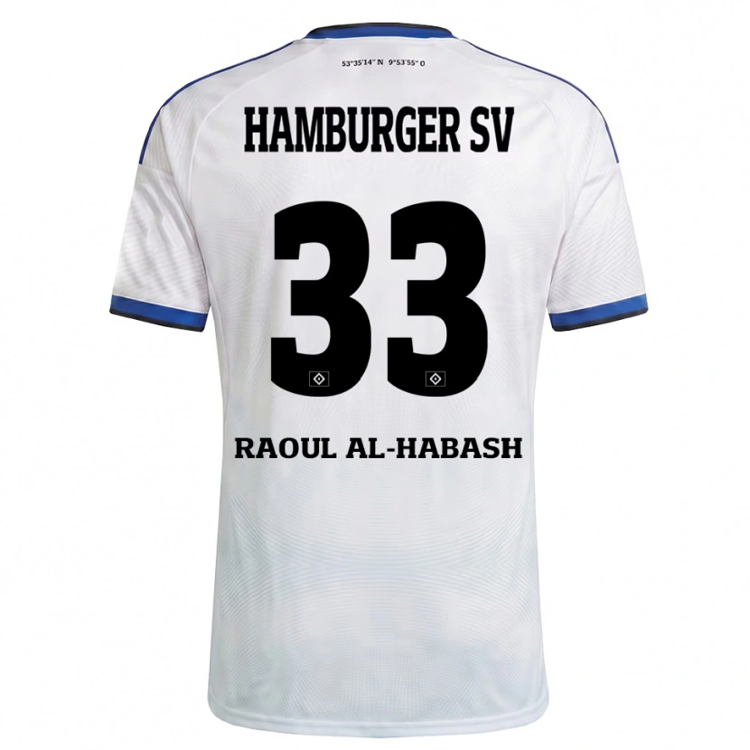 Danxen Dames Luca Raoul Al-Habash #33 Wit Zwart Blauw Thuisshirt Thuistenue 2026/27 T-Shirt