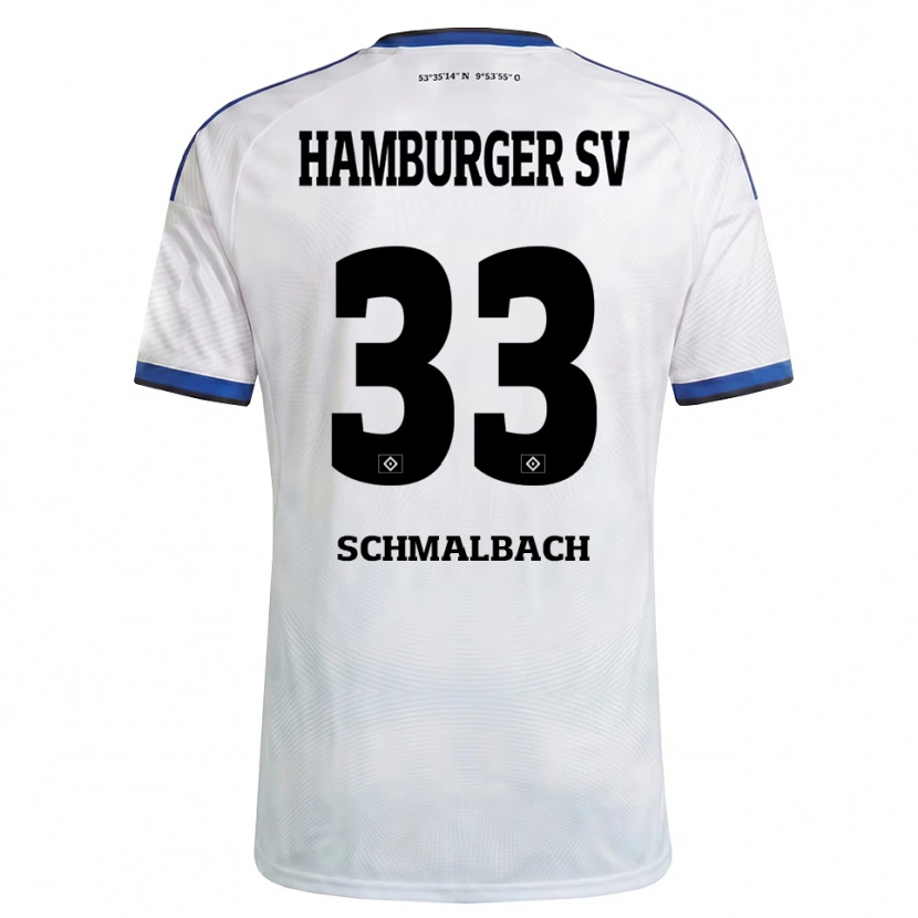 Danxen Dames Sebastian Schmalbach #33 Wit Zwart Blauw Thuisshirt Thuistenue 2026/27 T-Shirt