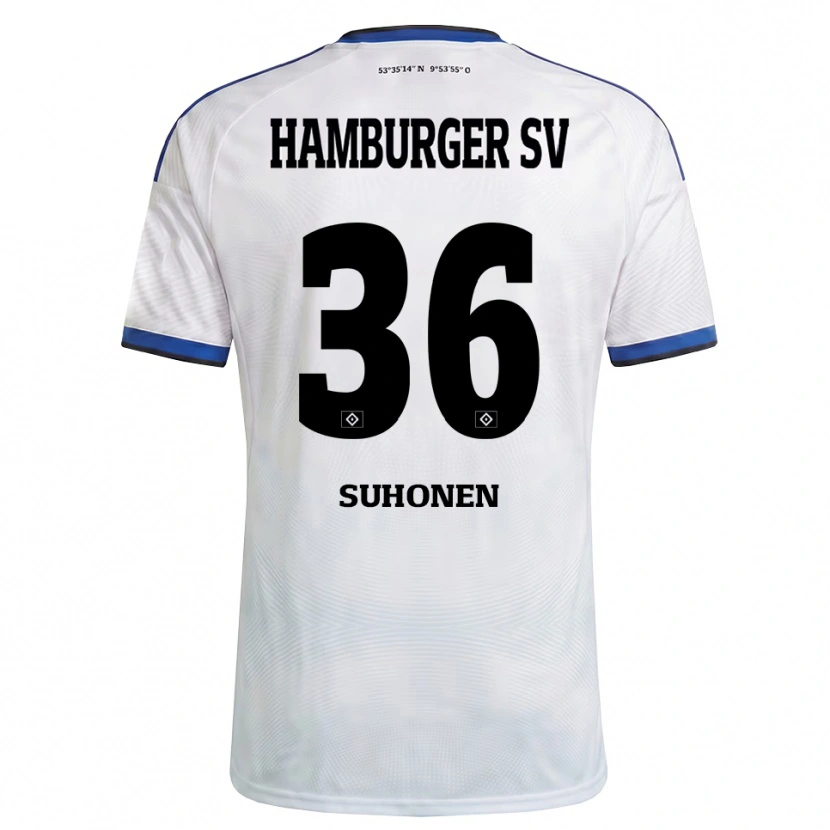 Danxen Dames Anssi Suhonen #36 Wit Zwart Blauw Thuisshirt Thuistenue 2026/27 T-Shirt