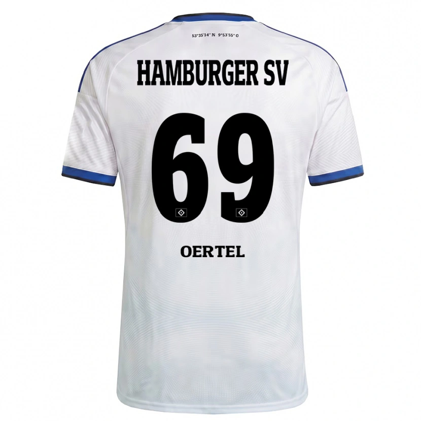 Danxen Dames Jan Oertel #69 Wit Zwart Blauw Thuisshirt Thuistenue 2026/27 T-Shirt