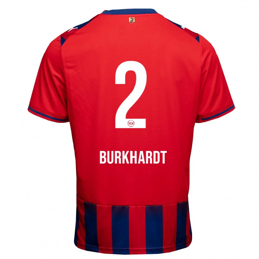 Danxen Dames Hannes Burkhardt #2 Koninklijk Blauw Wit Rood Thuisshirt Thuistenue 2026/27 T-Shirt