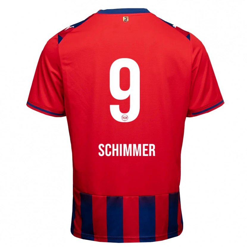 Danxen Dames Stefan Schimmer #9 Koninklijk Blauw Wit Rood Thuisshirt Thuistenue 2026/27 T-Shirt