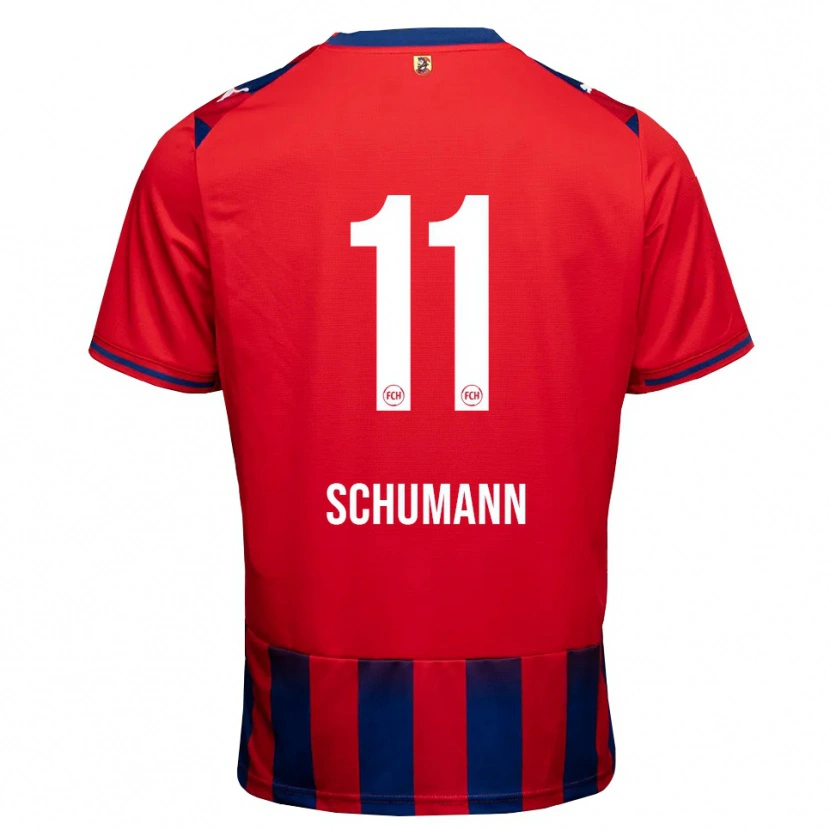 Danxen Dames Stefan Schumann #11 Koninklijk Blauw Wit Rood Thuisshirt Thuistenue 2026/27 T-Shirt