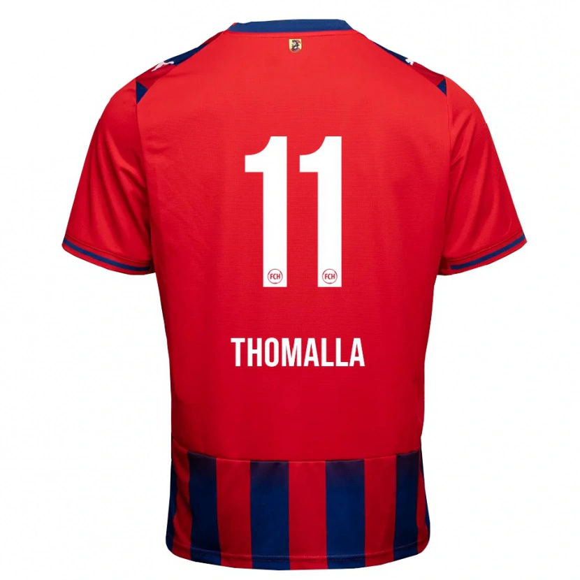 Danxen Dames Denis Thomalla #11 Koninklijk Blauw Wit Rood Thuisshirt Thuistenue 2026/27 T-Shirt