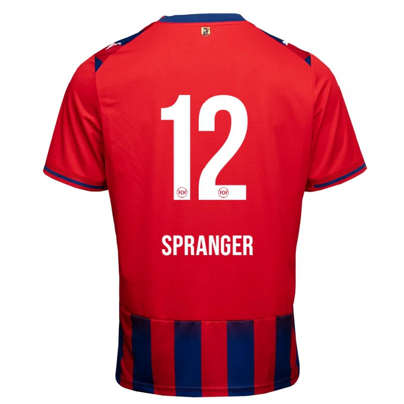 Danxen Dames Luke Spranger #12 Koninklijk Blauw Wit Rood Thuisshirt Thuistenue 2026/27 T-Shirt
