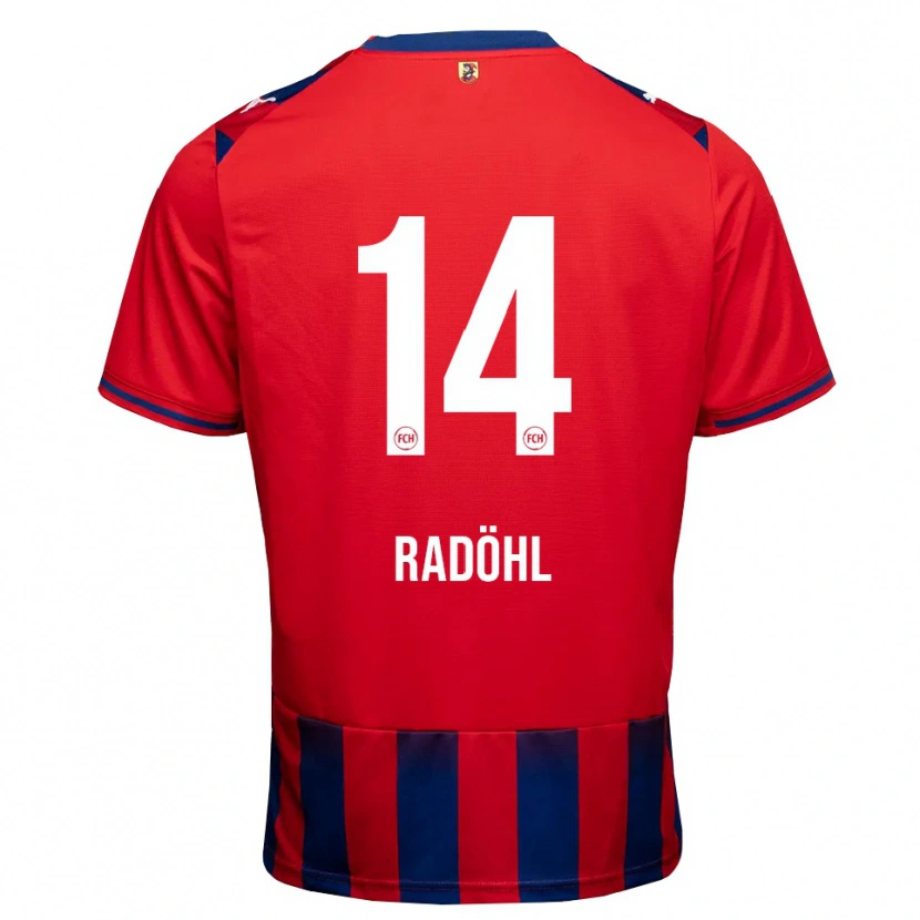 Danxen Dames Tim Radöhl #14 Koninklijk Blauw Wit Rood Thuisshirt Thuistenue 2026/27 T-Shirt
