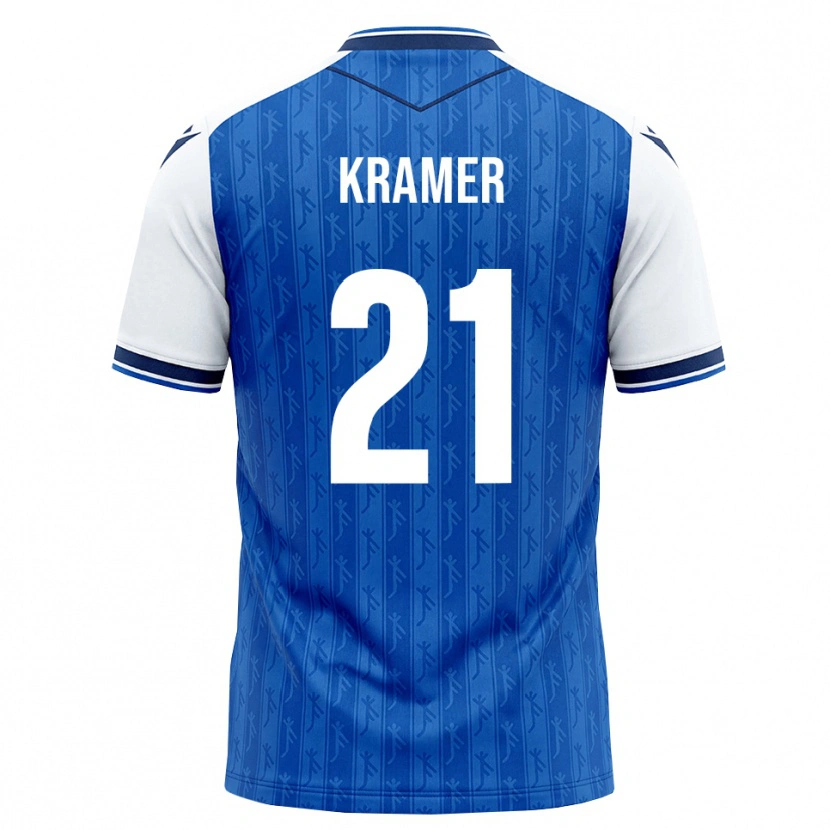 Danxen Dames Emil Kramer #21 Koninklijk Blauw Wit Thuisshirt Thuistenue 2026/27 T-Shirt