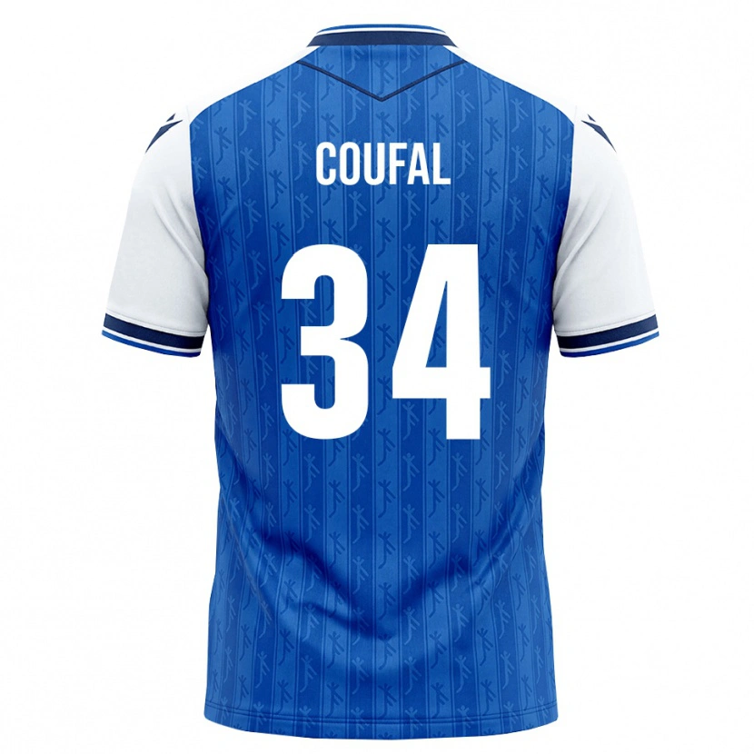 Danxen Dames Vladimír Coufal #34 Koninklijk Blauw Wit Thuisshirt Thuistenue 2026/27 T-Shirt