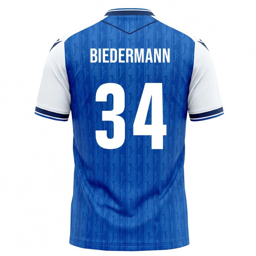 Danxen Dames Nico Biedermann #34 Koninklijk Blauw Wit Thuisshirt Thuistenue 2026/27 T-Shirt