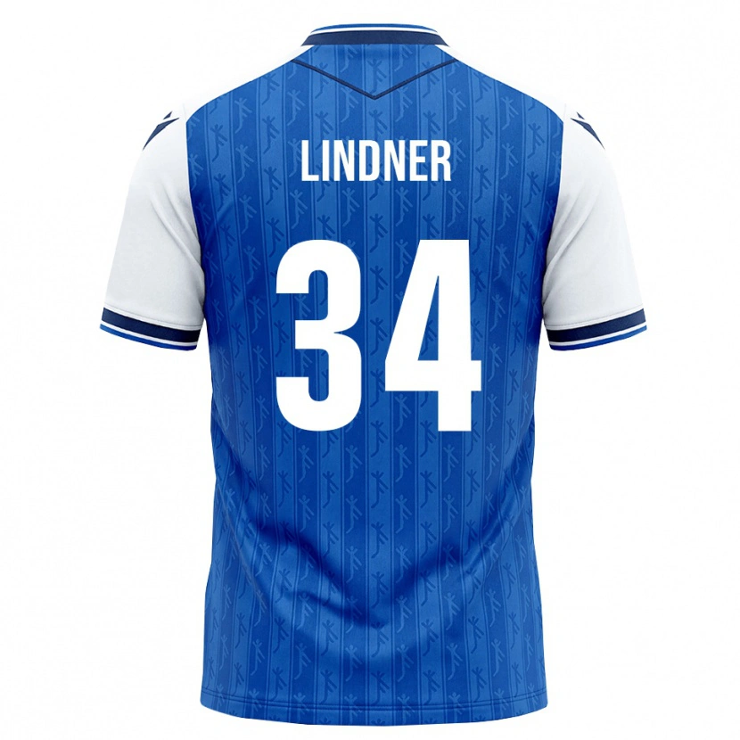 Danxen Dames Sophie Lindner #34 Koninklijk Blauw Wit Thuisshirt Thuistenue 2026/27 T-Shirt